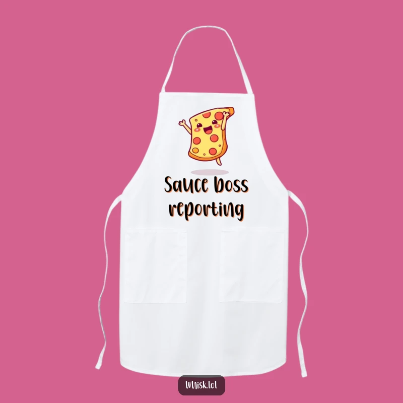 Funny Pizza Somersault Apron - Cheesy Fun in the Kitchen, Great Funny Gift