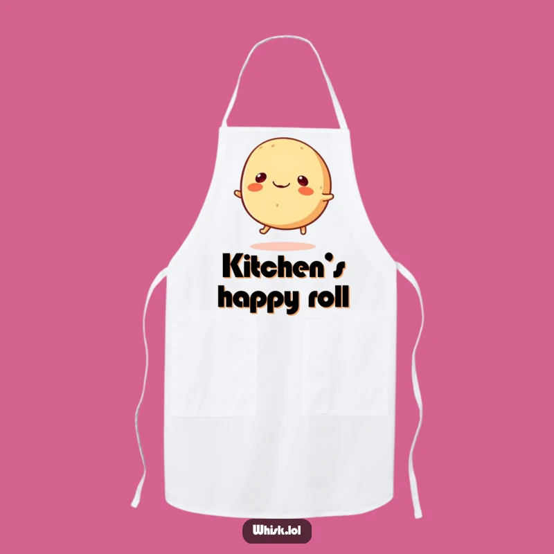 Funny Bouncing Bread Roll Apron - Happy Baker's Gift, Perfect Kitchen Accessory!