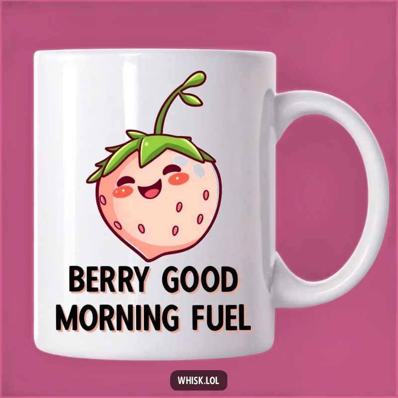 Funny Giggling Strawberry Mug - Joyful Fruit Spin, Perfect Funny Gift for Berry Lovers