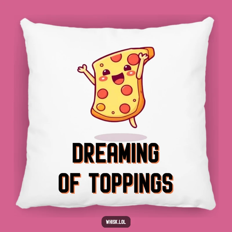 Cozy Funny Pizza Somersault Pillow - Cheesy Comfort and Fun, Sweet Funny Gift