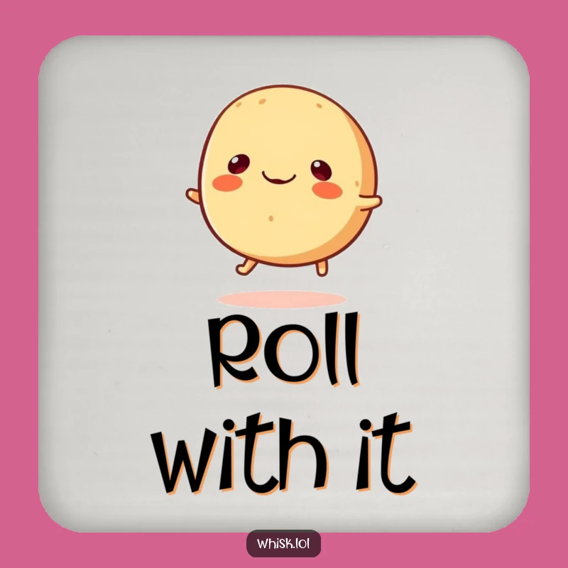 Funny Bouncing Bread Roll Coaster - Happy Surface Protection, Hilarious Gift!