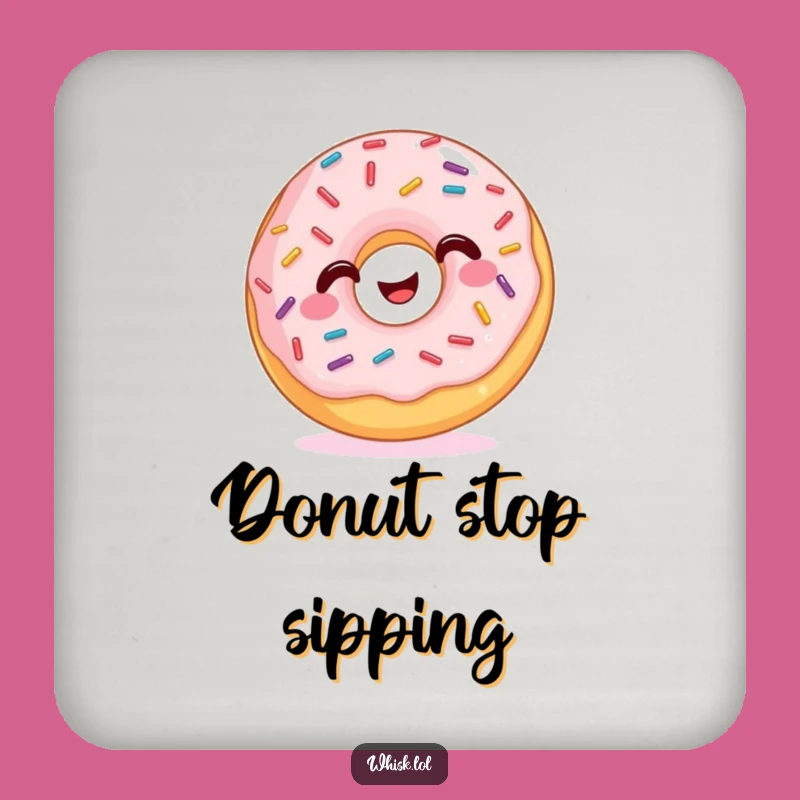 Funny Wiggling Donut Coasters: Protect Surfaces with Sweet Sprinkles, Perfect Funny Gift Set!