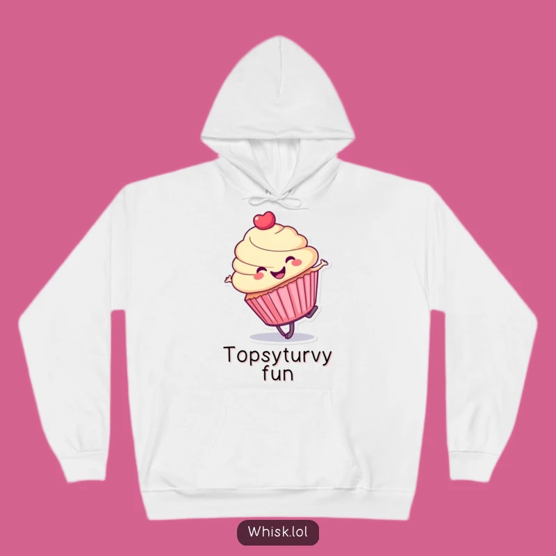 Cozy Funny Cupcake Cartwheel Hoodie: Warmth and Whimsy Combined