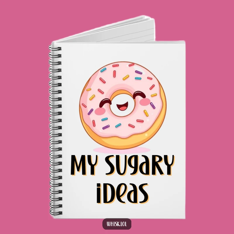 Funny Wiggling Donut Notebook: Jot Down Sweet Ideas with Sprinkles, Perfect Funny Gift!
