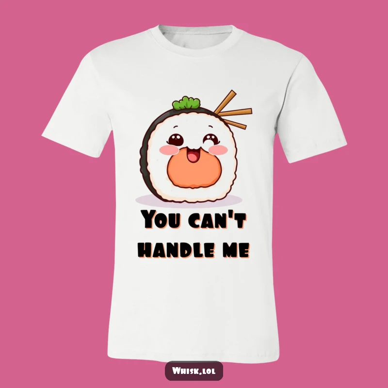 Funny Grinning Sushi T-Shirt: Wear Your Sushi Love with this Hilarious Tee, Great Gift!