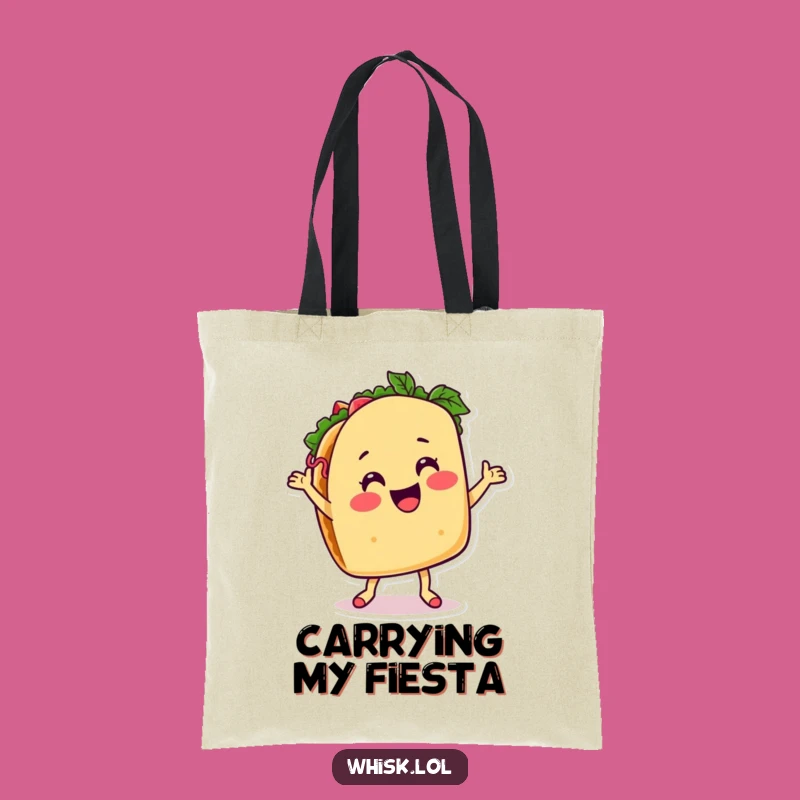 Funny Taco Dancing Tote Bag: Carry Your Fiesta Everywhere
